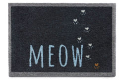 Howler and Scratch Meow Doormat - 75x50cm - Navy.